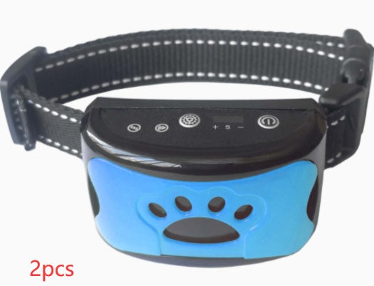 Collier de dressage pour chien, étanche, électrique, télécommande, rechargeable, anti-aboiement, avec son de vibration et de choc
